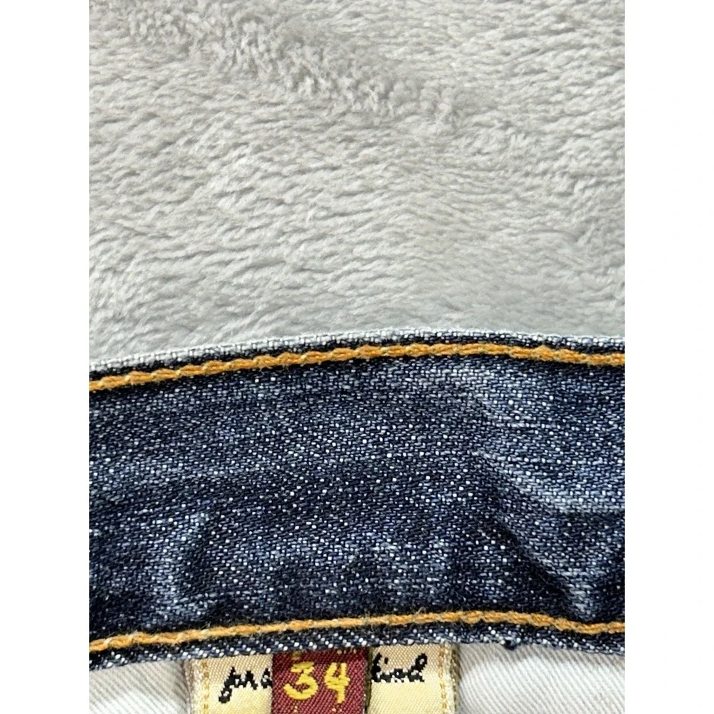 7 For All Mankind Relaxed Straight Jeans Men's Size 34x30 Western Cowboy Grunge